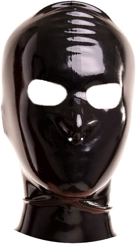 latex bondage mask|Amazon.com: Latex Hood.